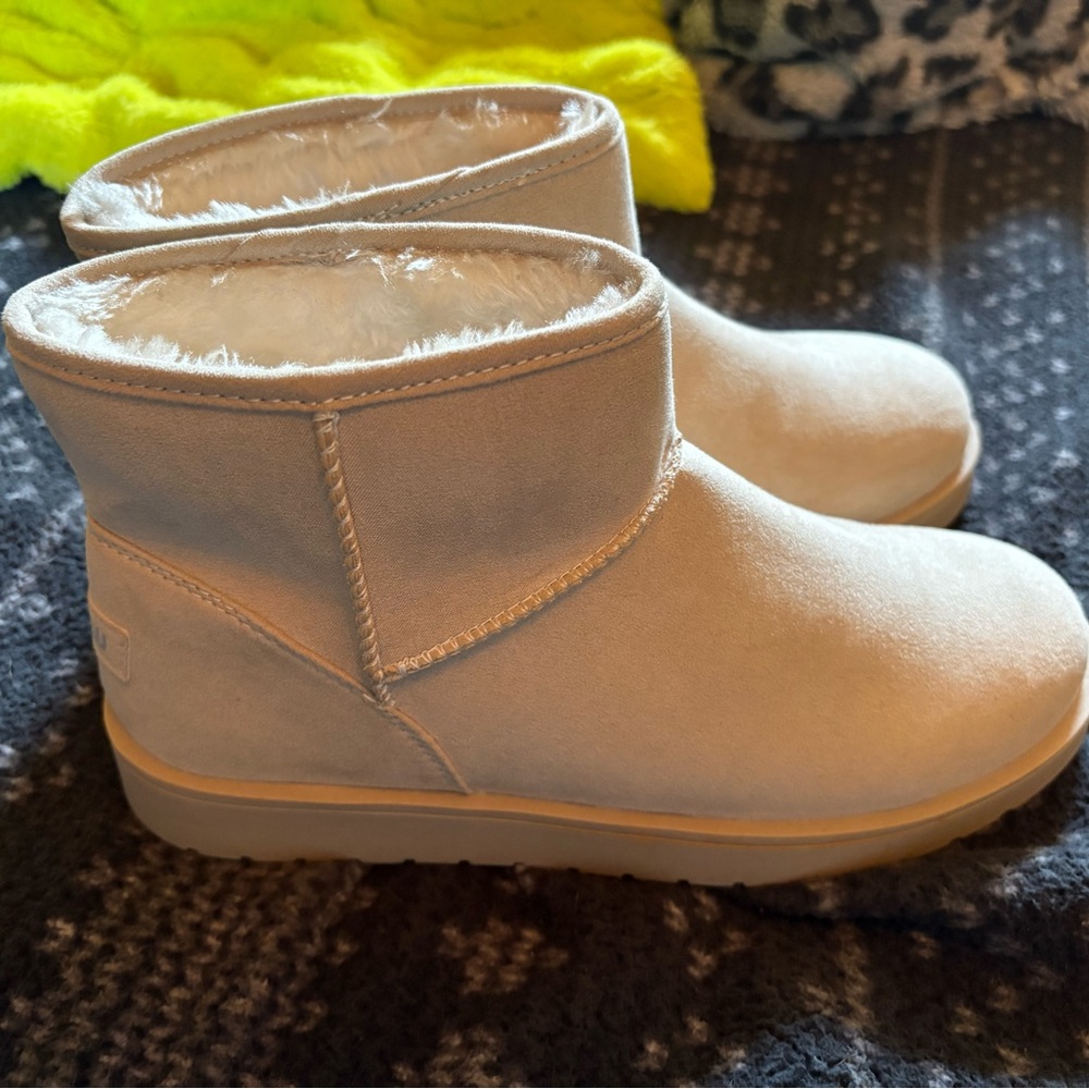Cozy Beige Ankle Boots